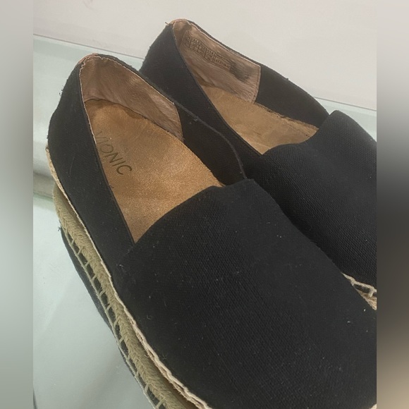 Vionic Espadrille Black Knit Upper size 9 - Picture 11 of 12